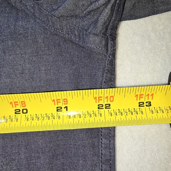 Tommy Hilfiger Shirt Mens XL Gray Slim Fit SS Button Down Casual Preppy - Picture 8 of 9